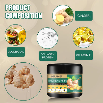 Ginger Hair Cream Deep Cleansing Promote Hair Growth Relieving Hair Loss Improving Scalp Stimulate Hair Follicle Smoothing Care Beauty World Shop