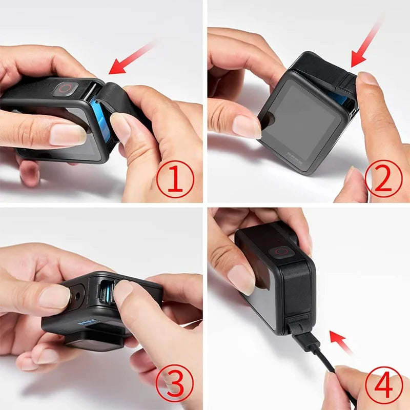 Hero 13/12/11/10/9 Battery Cover Replacement Side Door for GoPro Hero 13 12 11 10 9 Black Action Camera Accessories