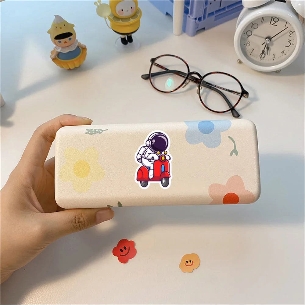 40-240pcs Astronaut Cosmonaut Stickers Cartoon Cute Decals Toy Stationery Guitar Phone Laptop Luggage Car Graffiti Kids Sticker Beauty World Shop