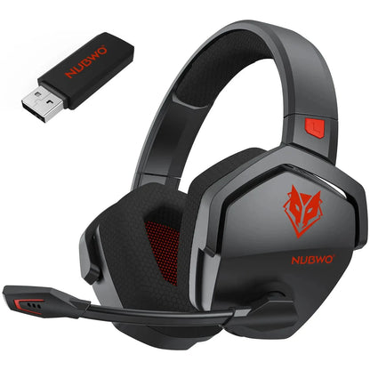 NUBWO G06 2.4G Dual Wireless Gaming Headset 5ms Low Latency 7.1 Surround ENC Mic For PC PS4 PS5 Gaming Bluetooth Headphones Beauty Fashion