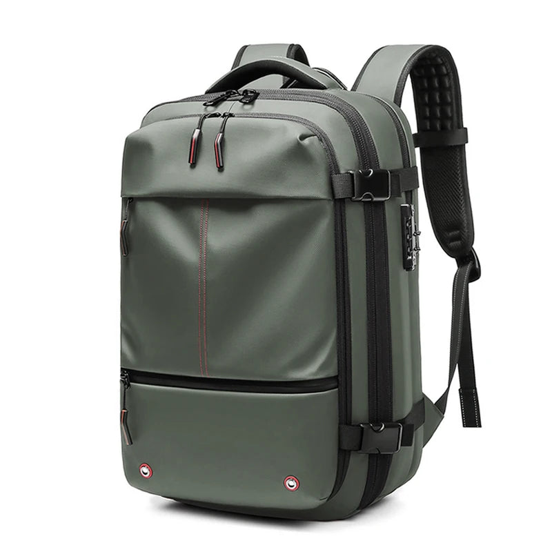 Travel Men 17 Inch Laptop Backpack Vacuum Compression Backpack Business Large Capacity School Backpack Expand Outdoor Backpack Beauty World Shop