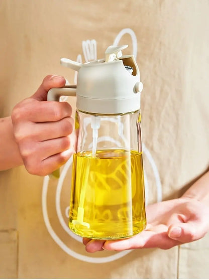 2in1 Kitchen Spray Oil Dispenser Oil Sprayer Polisher Or Only Brush Spray for Air Fryer Salad Grilling Roasting Cooking Kitchen Beauty World Shop
