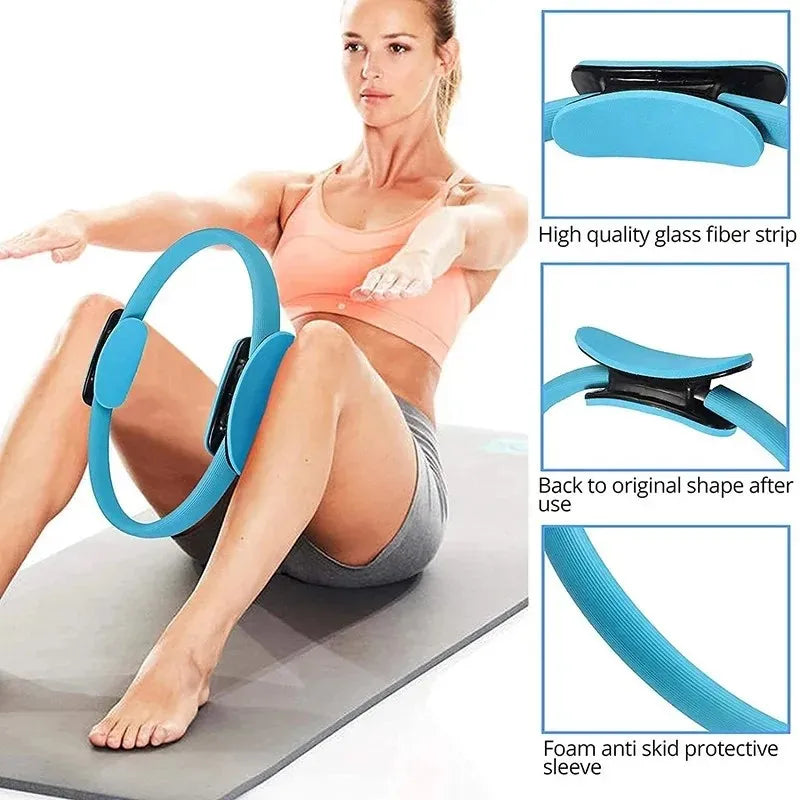 Yoga Fitness Pilates Ring Yoga Ring Open Back Ring Magic Ring Pelvic Floor Muscle Training Yoga Supplies Pilates Ring Beauty World Shop