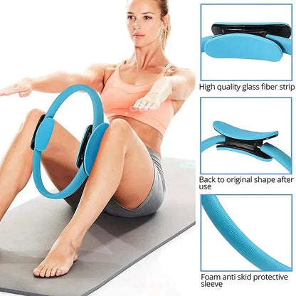 Yoga Fitness Pilates Ring Yoga Ring Open Back Ring Magic Ring Pelvic Floor Muscle Training Yoga Supplies Pilates Ring Beauty World Shop