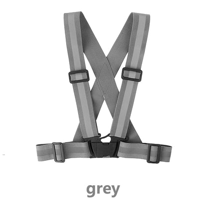 Outdoor Night Walking  Safety Vests Highlight Adjustable Lightweight Reflective Vest Biking Safety Straps Waterproof Running Gea Beauty World Shop