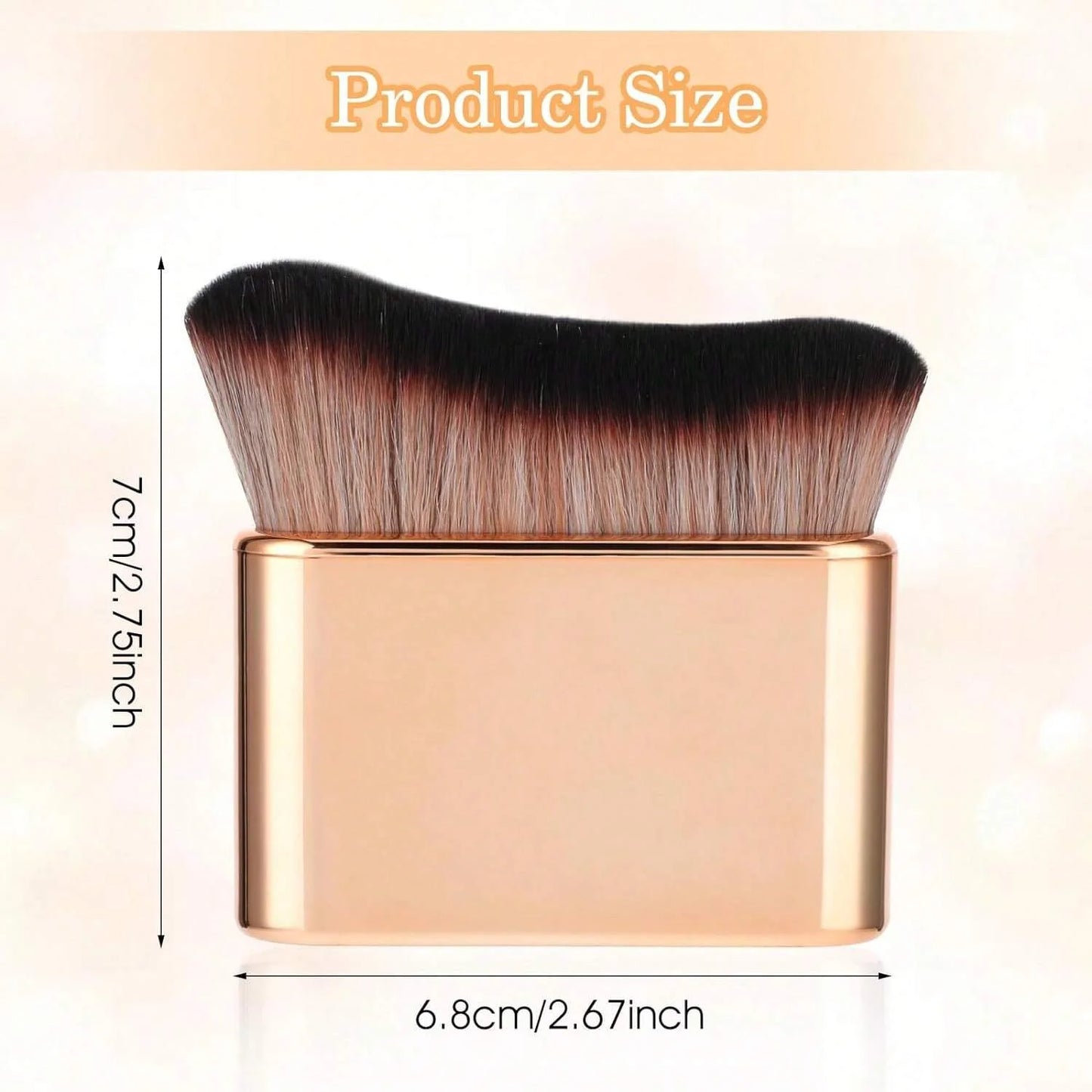 Self Tan Brush Soft Body Makeup Brush Portable Self Tanning Brush Self Tanner Face Brush For Body & Leg Makeup(Rose Gold) Beauty World Shop