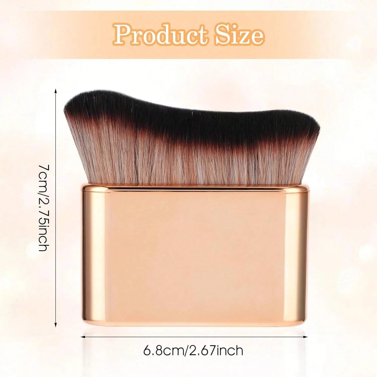 Self Tan Brush Soft Body Makeup Brush Portable Self Tanning Brush Self Tanner Face Brush For Body & Leg Makeup(Rose Gold) Beauty World Shop