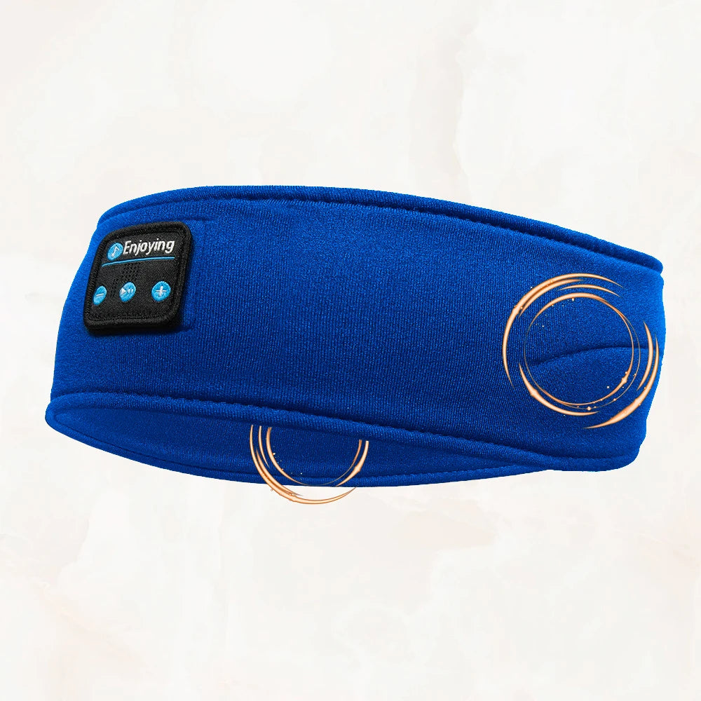 HOMEFISH BT Earphones Sports Sleeping Headband Elastic Wireless Headphones Music Eye Mask Wireless Bluetooth Headset Headband Beauty World Shop