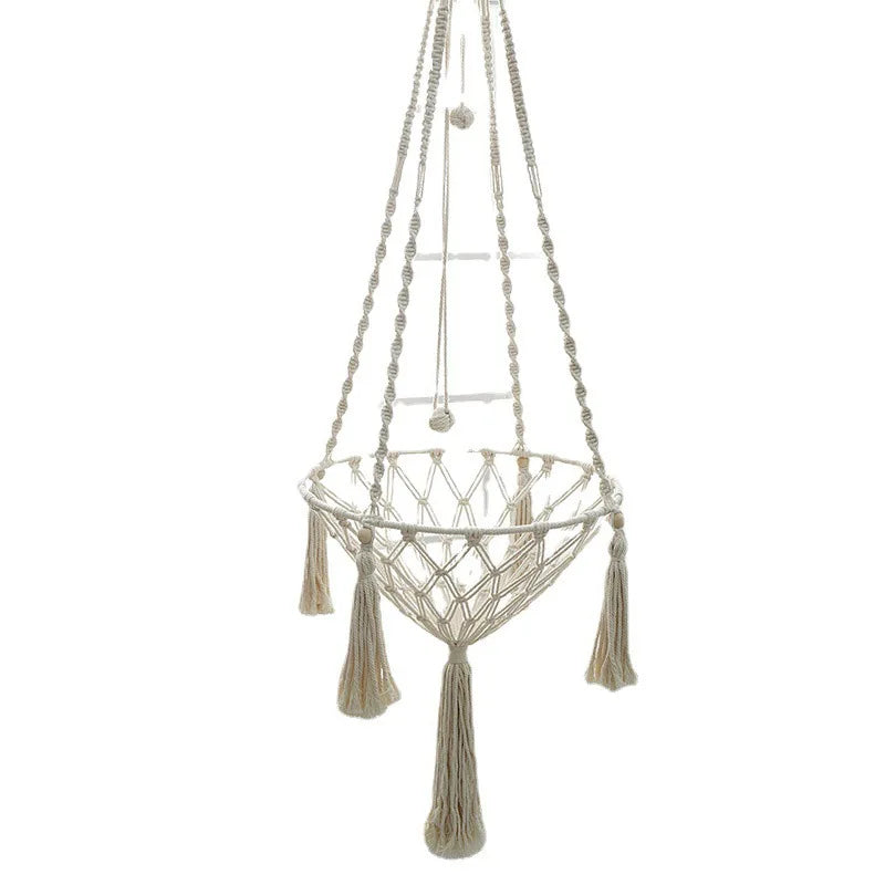 Winter Pet Hammock Cat Swing Hand Woven Cotton Rope Cats Hanging Basket  Kitten Hanging String Den Indoor Pend Nest Pet Supplies Beauty World Shop