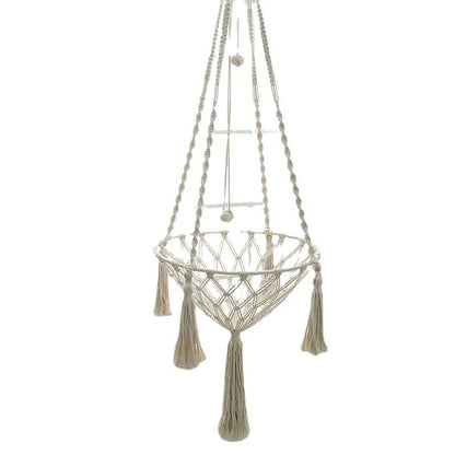 Winter Pet Hammock Cat Swing Hand Woven Cotton Rope Cats Hanging Basket  Kitten Hanging String Den Indoor Pend Nest Pet Supplies Beauty World Shop
