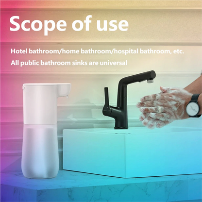 HOMEFISH Smart Sensor Automatic Soap Dispenser 350ml USB Charging Contactless Soap Foam Dispenser Hand Sanitizer Machine Beauty World Shop