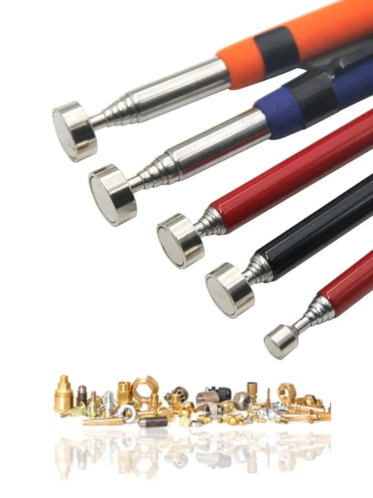 Magnetic Retractable Pickup Suction Iron Rod Portable Multifunctional Extractor Pen Clip Automotive Repair Tools Beauty World Shop
