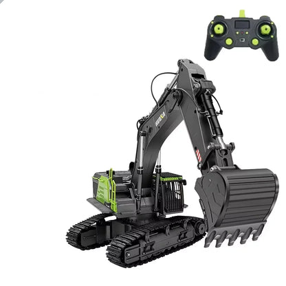 1/14 HUINA 1593 582 RC Excavator Dumper Truck crawler Alloy Tractor Loader 2.4G Radio Controlled Car Engineering toy for boy Beauty World Shop