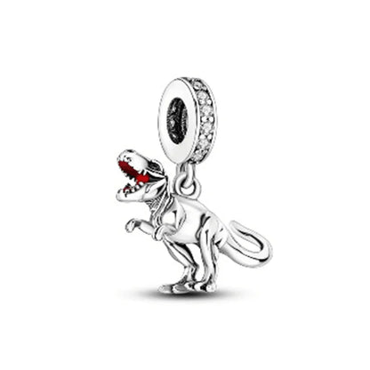 2025 New S925 Silver Spring Ball Bear Cross Pendant Suitable for Original Bracelets DIY Accessories Women's Charm Jewelry Gifts Beauty World Shop