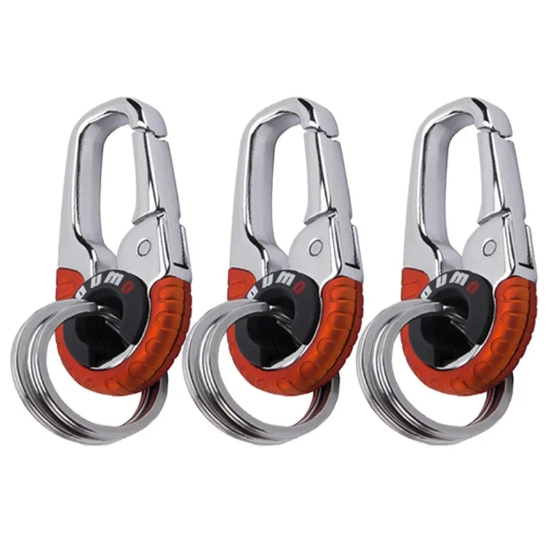 Keychain Buckle for Men Stainless Steel Key Ring Key Chain Hook Outdoor Carabiner Climbing Keyfob Accessories Beauty World Shop