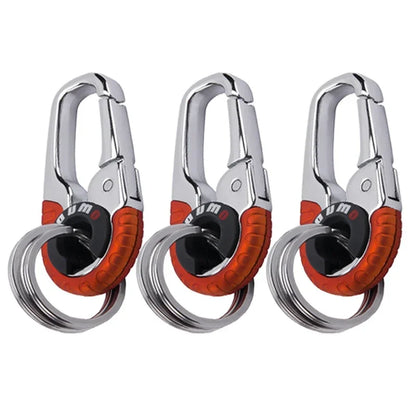 Keychain Buckle for Men Stainless Steel Key Ring Key Chain Hook Outdoor Carabiner Climbing Keyfob Accessories Beauty World Shop