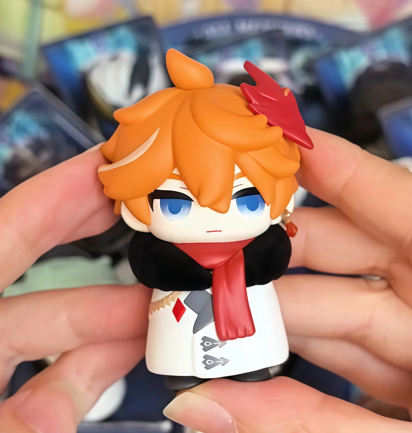 Mihoyo Genshin Impact Fatui Harbinger Q Version Series Blind Box Desktop Mini Doll Model Toys Trend Decoration Surprise Gifts Beauty World Shop