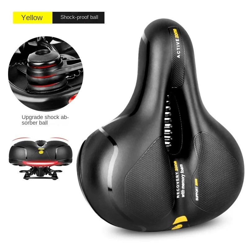 ESLNF Hollow Breathable Bicycle Saddle MTB Road Bike Saddle Shock Absorbing Comfortable Big Butt Bike Seat Bicycle  Accessories Beauty World Shop