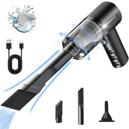 9000Pa Wireless Car Vacuum Cleaner USB Charging 1200mAh Portable Cleaning Appliance Mini Wet and Dry Vacuum Cleaner Household Beauty World Shop