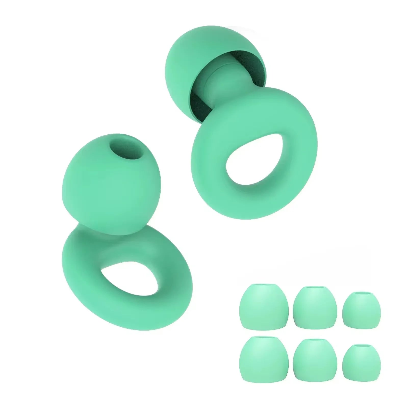 Silicone Earplugs for Swimming Sleep Noise Cancel Noise Reduction-Soundproof Reduce Disturbances -Quality loop Earplugs Beauty World Shop