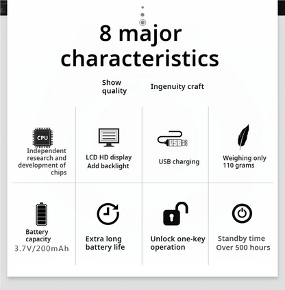 Timer Padlock LCD HD Display Add Backlight Zinc Alloy 99 Hours Max Timing Super Long Standby Anti-addiction Electronic Lock Beauty Trend Shop