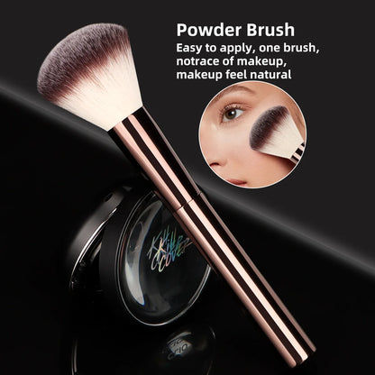 1pc Professional Foundation Brush Set, Beveled Tubular Makeup Brush, Makeup Tools With Soft Fiber For Easy Carrying, Brush For T Beauty World Shop