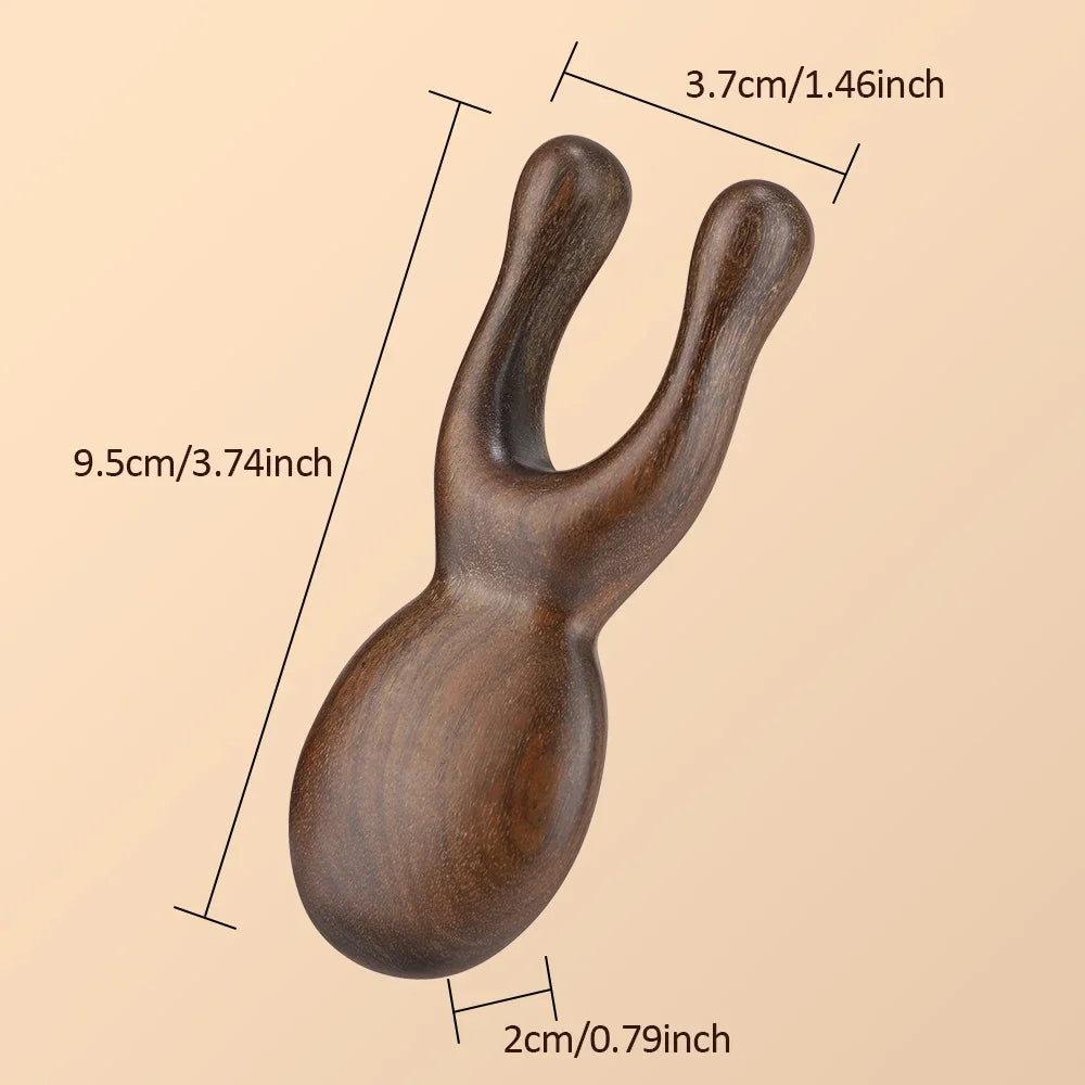 Wooden Gua Sha Facial Tools  Head Massager Sandalwood Wood Massage Tool for Face Nose Eye  Wood Therapy Massage Acupressur Tools Beauty Trend Shop
