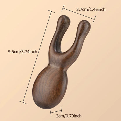 Wooden Gua Sha Facial Tools  Head Massager Sandalwood Wood Massage Tool for Face Nose Eye  Wood Therapy Massage Acupressur Tools Beauty Trend Shop