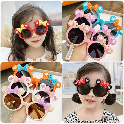 New Children Cute Cartoon UV400 Sunglasses Boys Girls Colors Outdoor Kids Sun Protection Sunglasses Baby Sport Shades Glasses Beauty World Shop