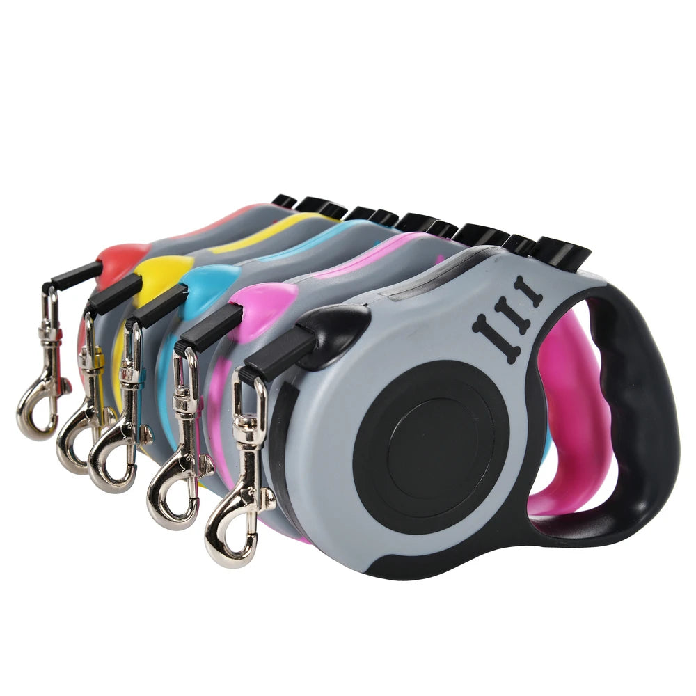 1pc/3pcs 3m 5m Dog Leash for Small Dogs Cat Automatic Retractable Nylon Lead Puppy Outdoor Travel Walking Hiking Traction Rope Beauty World Shop
