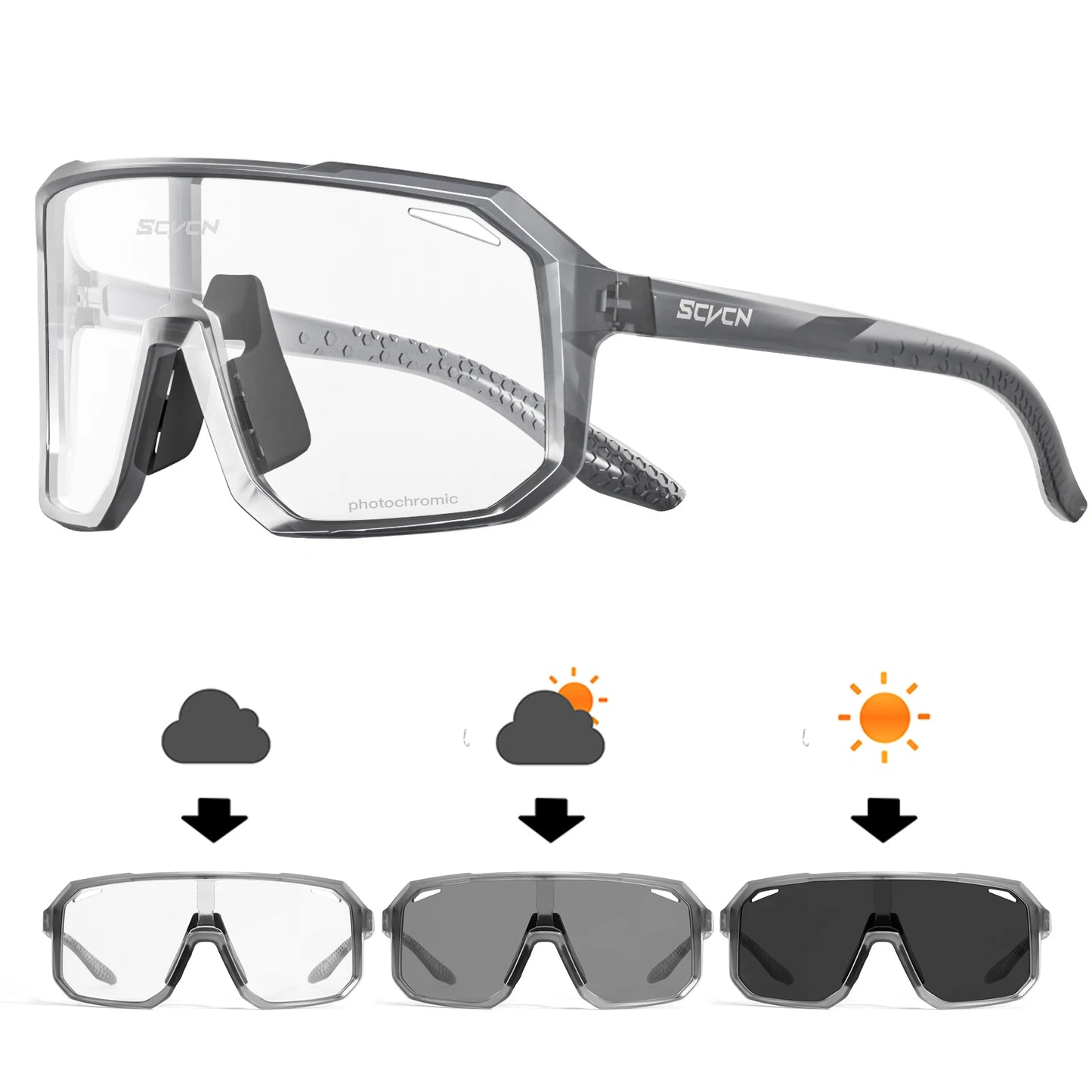 SCVCN New Cycling Glasses Bike Sunglasses Men UV400 Eyewear Outdoor Sports MTB Goggles Bicycle Women Riding Hiking Sunglasses Beauty World Shop