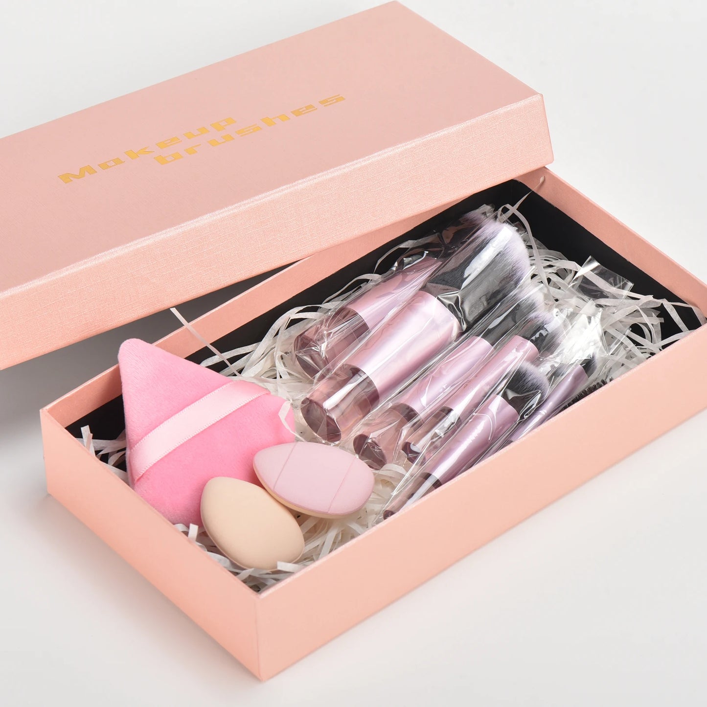 10 color Mini makeup brush Travel portable Makeup Tool Makeup Puff - Palm Brush Professional Makeup tool set Christmas gift Beauty World Shop