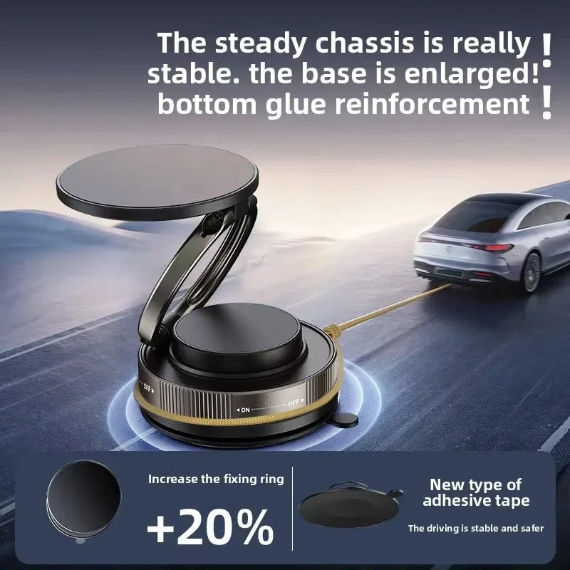 T30 Vacuum Magnetic Phone Holder Stand, for Magsafe Suction Cup Phone MountAdjustable Swivel Lock, for Your Car/Gym/Mirror Beauty Trend Shop