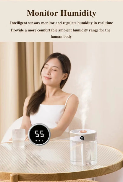 2L Humidifier Household Small Large Capacity Mute Bedroom Usb Office Desktop Portable Student Two Port Spray Water Supplement Beauty World Shop
