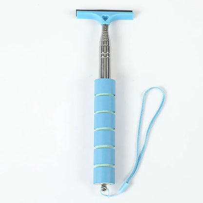 Car Rearview Mirror Wiper Cleaning Tool Auto Glass Mist Cleaner Scraper Car Accessories Handle Telescopic Window Cleaning Brush Beauty World Shop