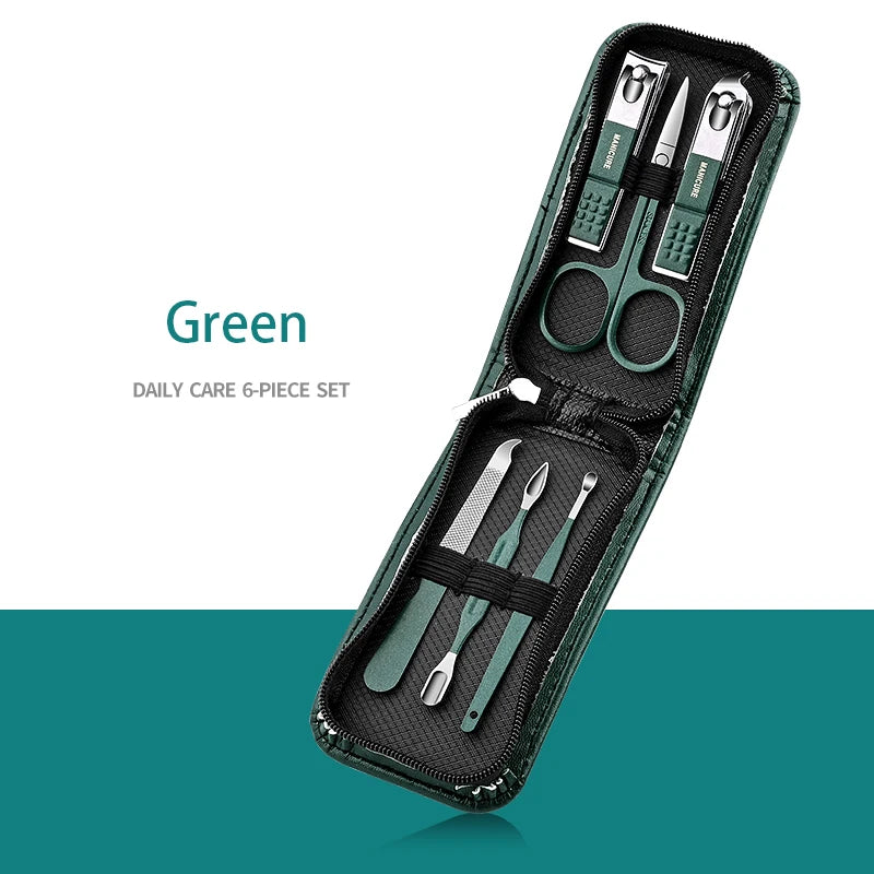 Professional 7/10/12/18 Piece Nail Care Kit Stainless Steel Manicure & Pedicure Set Nail Clipper Set with Travel Case Beauty World Shop