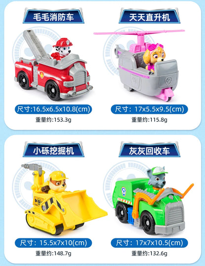 New Original PAW PATROL Vehicle Car Ryder Tracker Everest Chase Rex Skye Rocky Marshall Zuma Action Figure Toy Kid Birthday Gift Beauty World Shop