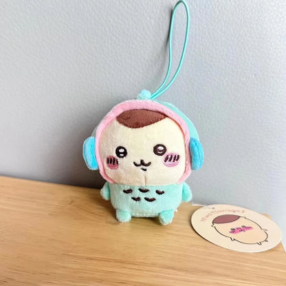 Chiikawa Self-deprecating Bear Collaboration Sanrioin Plush Doll Helo Kiity1 Melodyi Kuromev Sachiji Plush Toy Keychain Decorate Beauty World Shop
