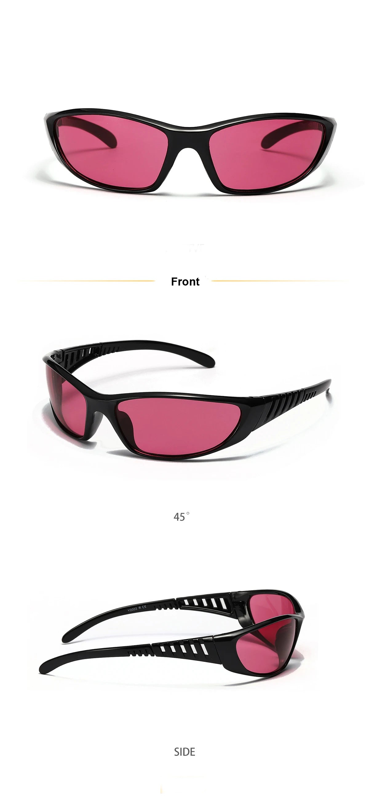 Y2K Silver Sunglasses Color Hollowed Out Future Sense Of Technology Hot Girls Net Red Sunglasses Women Sunglasses Trendy Men Beauty World Shop