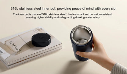 Original MIJIA Portable Electric Kettle 2 Thermos Cup Fast Water Boiler 350ml Smart Temperature Insulated Kettle Travel (CN) Beauty World Shop