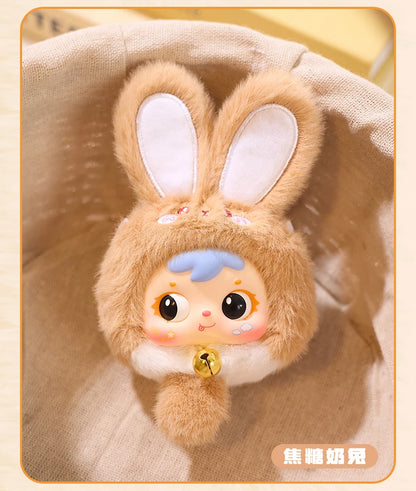 Samuel Mini Wealth Rabbit Blind Box Series Plush Toys Kawaii Backpack Doll Pendant Desktop Ornament Mystery Box Peripheral Gifts Beauty World Shop