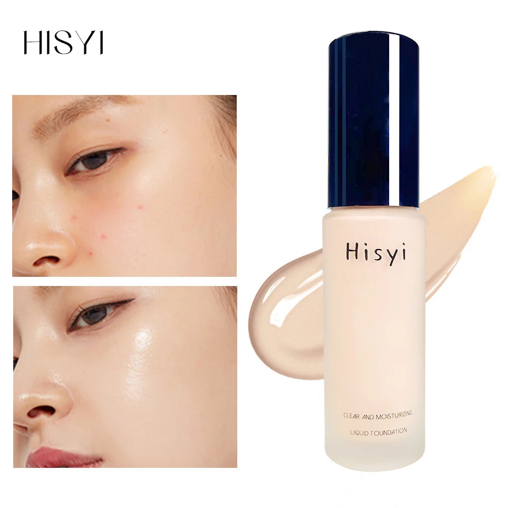 Liquid foundation naturally covers flaws without sticking powder, plain face cream, transparent foundation, conceals blemishes Beauty World Shop