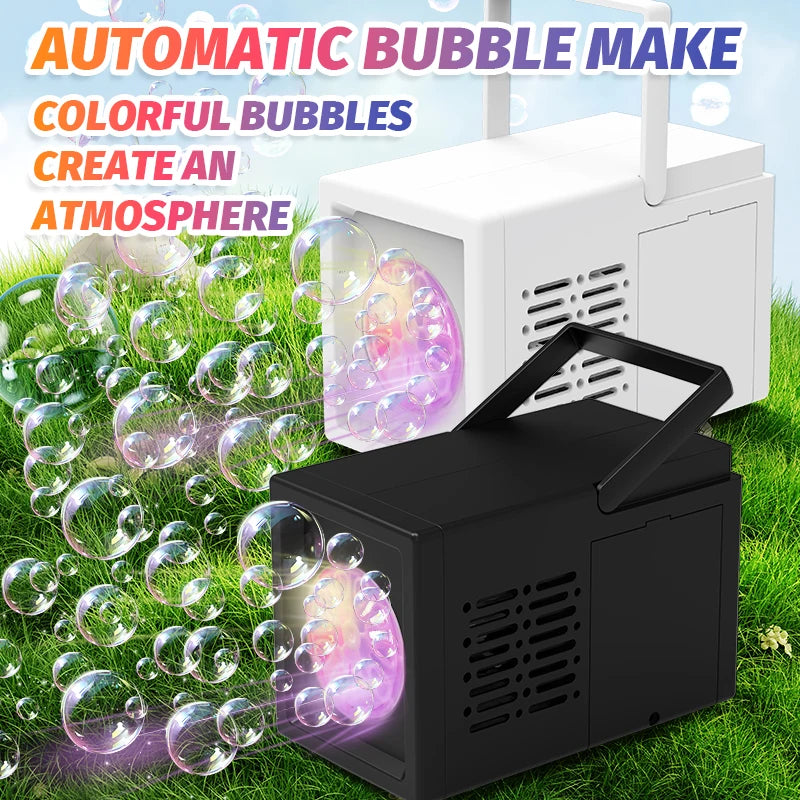 10 hole fully automatic bubble blowing handheld electric bubble machine toy outdoor birthday without battery and bubble water Beauty World Shop
