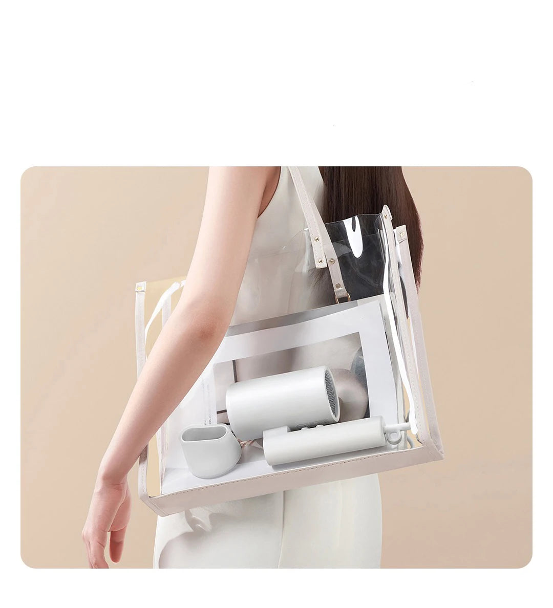 MIJIA Foldable Portable Hair Dryer H101,15m/s Airflow,50 million Negative Ion Dryers,4 Mode,1600W,220V CN Version With Adapter Beauty World Shop