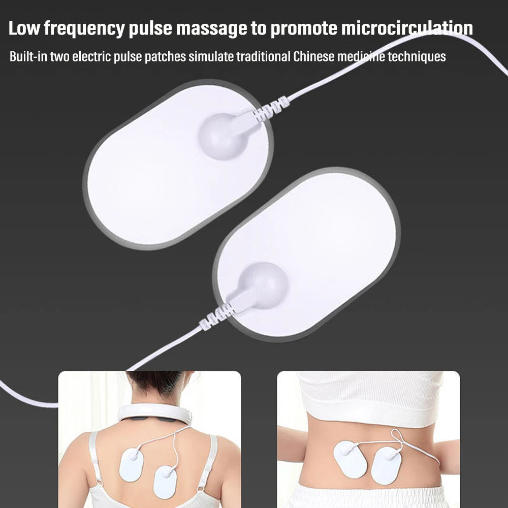 Ems Electric Neck Massager 6-Mode 9-Speed Massager Muscle Relaxation Battery Neck Massager Tool Relax Cervical Relief Pain Beauty World Shop