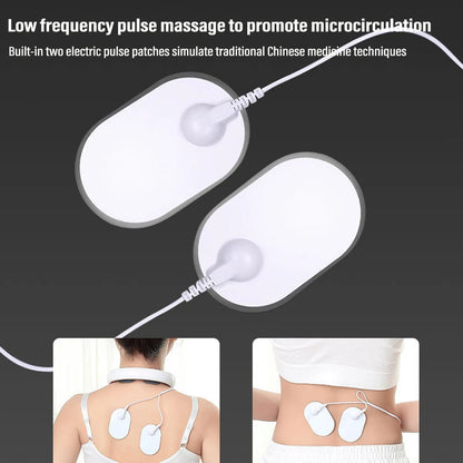Ems Electric Neck Massager 6-Mode 9-Speed Massager Muscle Relaxation Battery Neck Massager Tool Relax Cervical Relief Pain Beauty World Shop