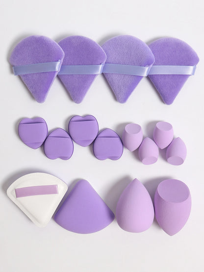 Cat Powder Cotton Candy 16-Piece Set 2 Makeup Eggs & 4 Mini Makeup Eggs & 2 Cotton Candy Powder Puff & 4 Powder Puff & 4 Mini C Beauty World Shop