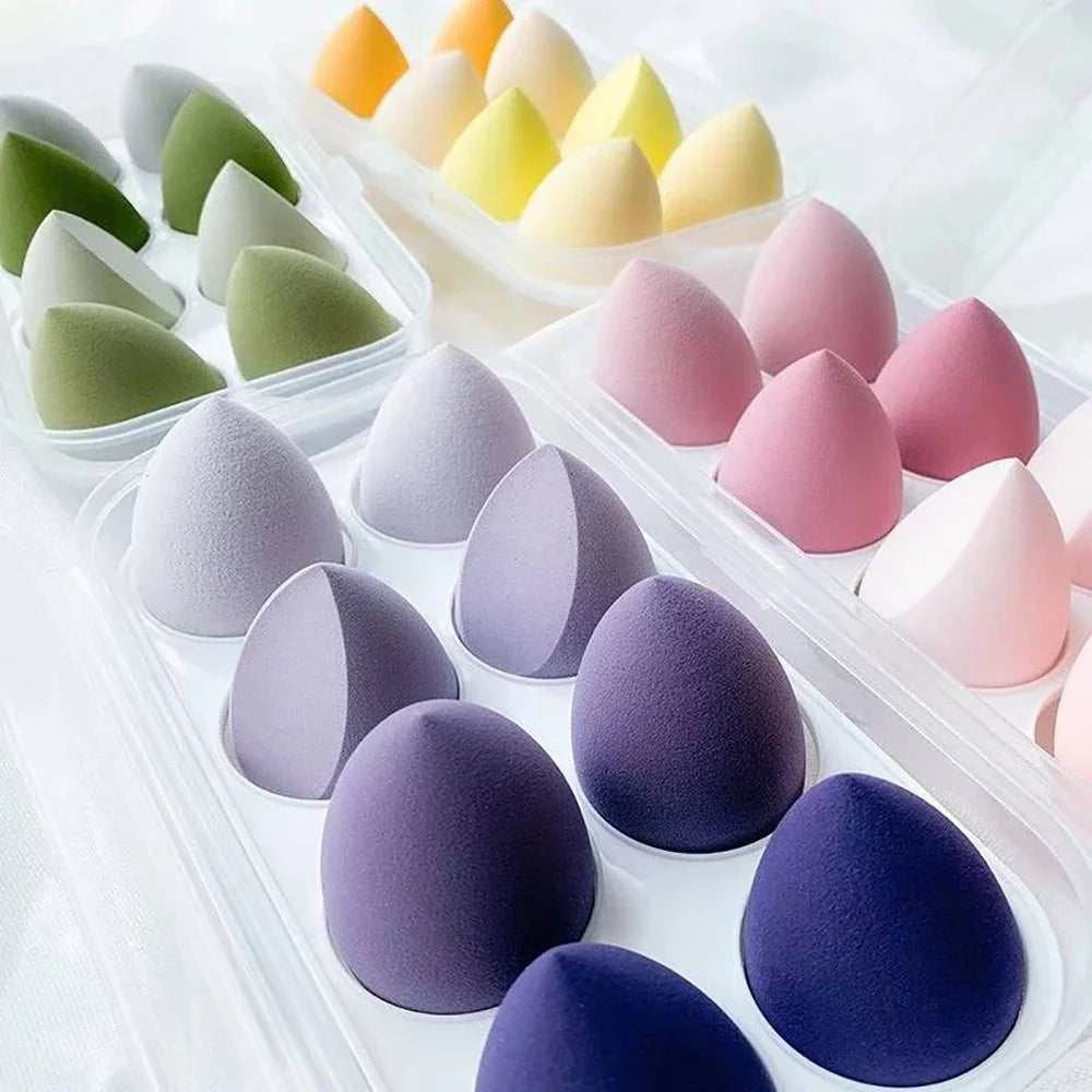 4/8pcs Makeup Sponge Blender Beauty Egg Cosmetic Puff Soft Foundation Sponges Powder Puff Women Make Up Accessories Beauty Tools Beauty World Shop