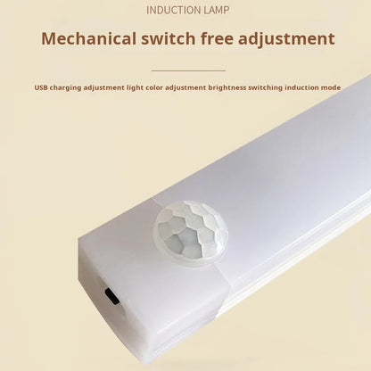 1pc Wireless Rechargeable LED Motion Sensor Cabinet Light - Ideal for Closet, Kitchen, Wardrobe, Stairs - Battery Operated Night Beauty World Shop
