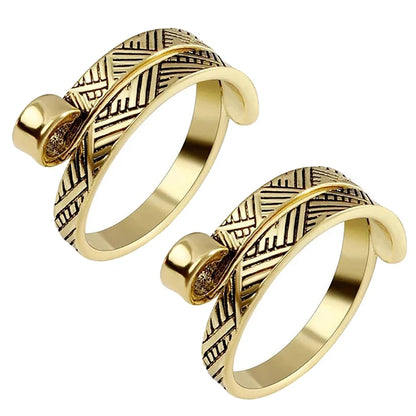 2pcs Adjustable Knitting Crochet Loop Ring Knittied Yarn Guide Finger Faster Holder Thimble Crocheters Thread Ring Sewing Tools Beauty World Shop